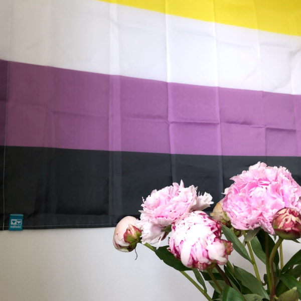 Flaga LGBT niebinarna enby enbi pride
